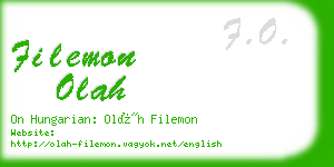 filemon olah business card